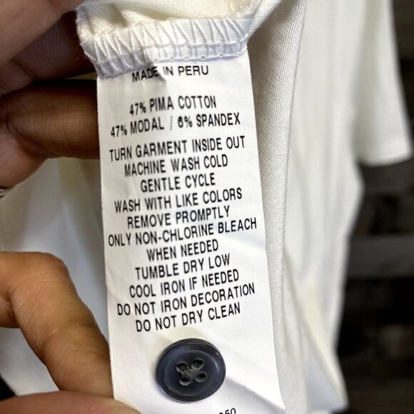 NEW Greyson Polo shirt mens size XXL solid white golf athletic pima cotton - Picture 11 of 11